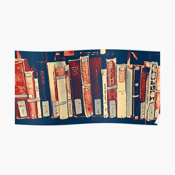 Vintage Bookshelf Posters Redbubble