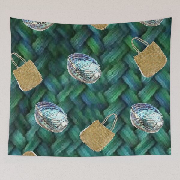 Item preview, Flax Kete Paua Abalone Shell  designed and sold by BhARTi Taylor.