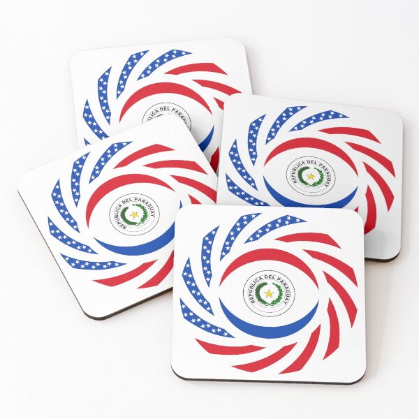 Item preview, Paraguayan American Multinational Patriot Flag Series designed and sold by Carbon-Fibre Media.