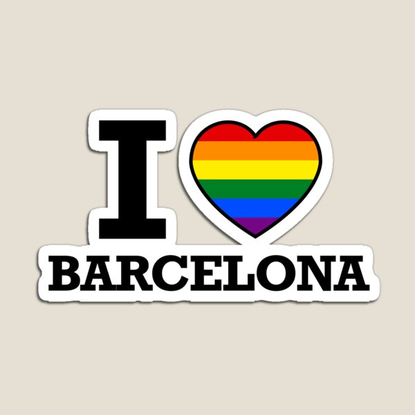 Aperçu de l'œuvre J'AIME LA FIERTÉ GAY DE BARCELONE créée et vendue par pikafelix.