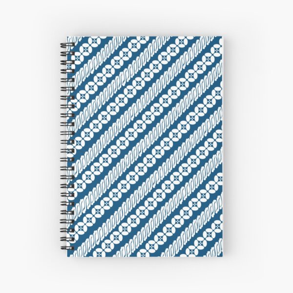 Batik Parang Kawung Spiral Notebook