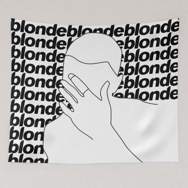 Item preview, blonde / frank ocean line art black and white designed and sold by LLCRG.