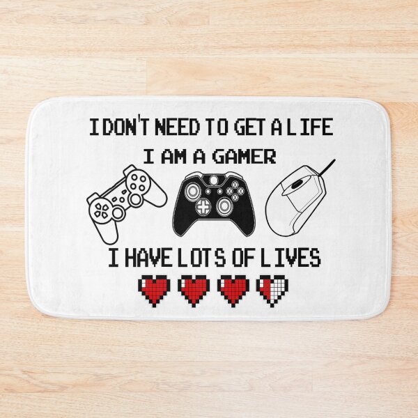 Item preview, Gamer T shirt. I don't need to get a life, I am a gamer, I have lots of lives designed and sold by Image NDesign.