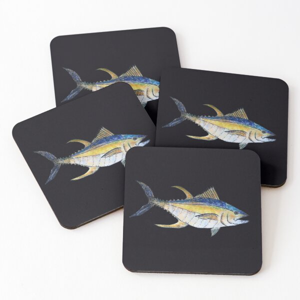 Item preview, Yellowfin Tuna Dark Waters designed and sold by Michelebuttons.