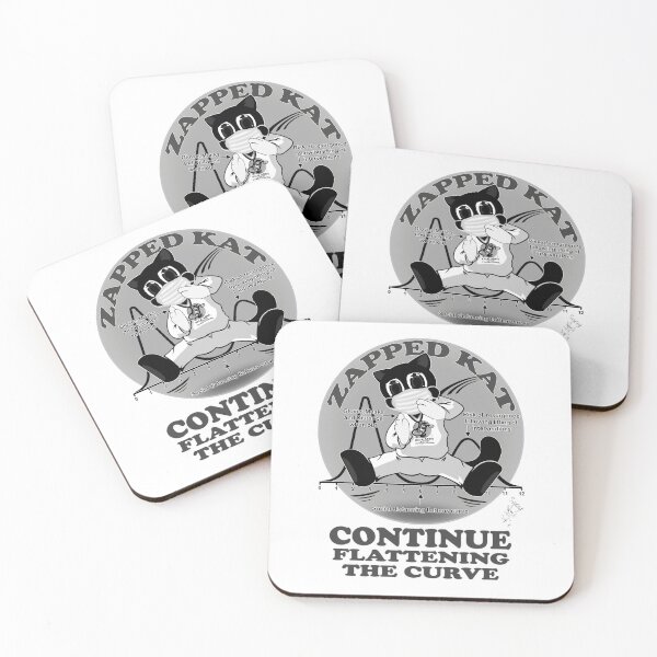 Item preview, Zapped Kat - Flattening the Curve by Swoot designed and sold by swoottees.