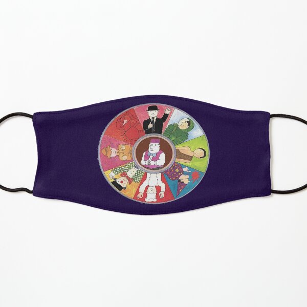 Mr Benn colourful circle deign with The Shopkeeper in the middle Kids Mask