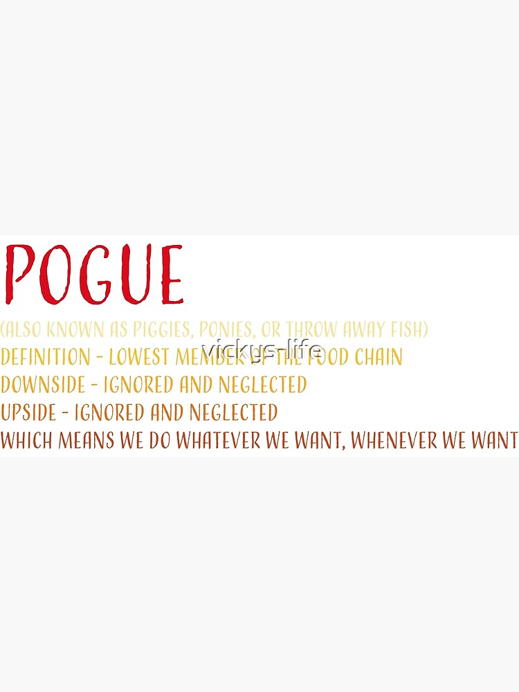 "Pogue definition outer banks" Poster for Sale by vickyslife Redbubble