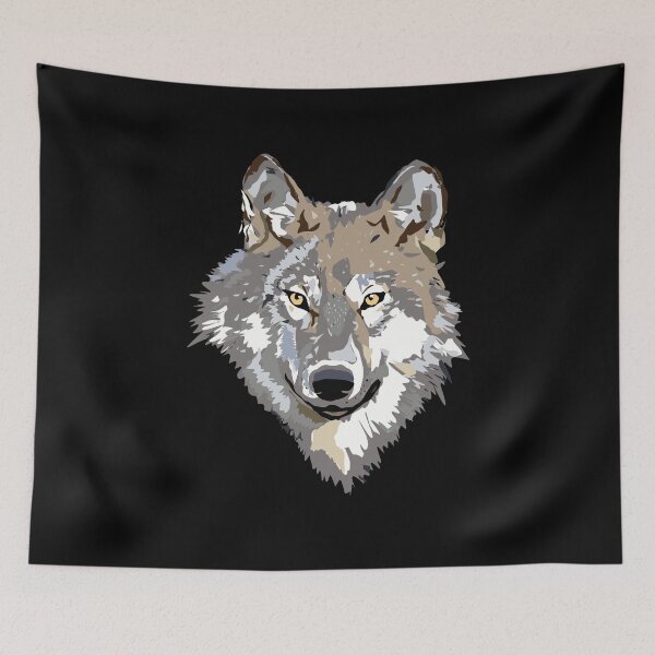 Item preview, Cute Wolf Illustrated Animal Face designed and sold by Nirvanibex.