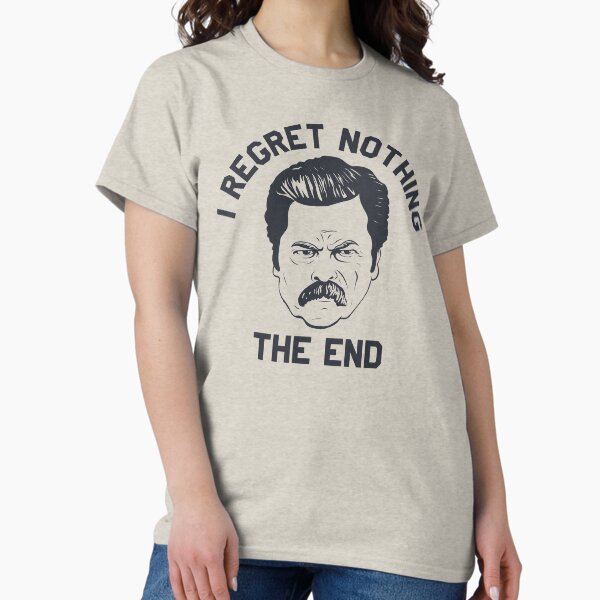 Artikel-Vorschau von Ron Swanson, ich bereue nichts, das Ende, designt und verkauft von Stayfrostybro.
