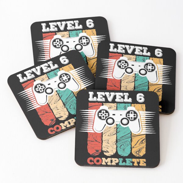 Item preview, Level 6 Complete 6th Birthday - Celebrate 6th Wedding Gift Video Gamer designed and sold by graphicmeyou.