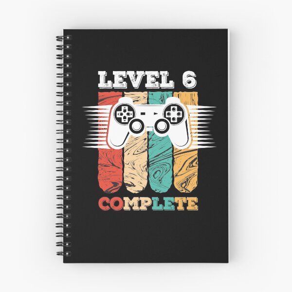 Item preview, Level 6 Complete 6th Birthday - Celebrate 6th Wedding Gift Video Gamer designed and sold by graphicmeyou.