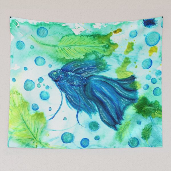 Item preview, Shimmering Sea Betta designed and sold by PaintedPuffer.