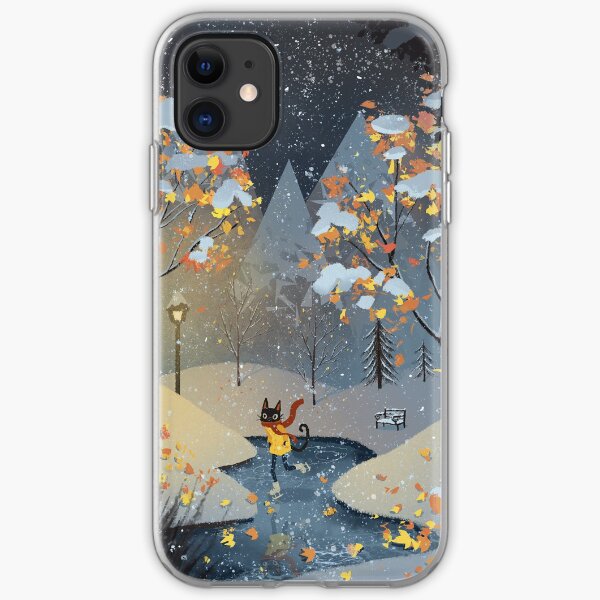 Ice Skating Cat iPhone Soft Case