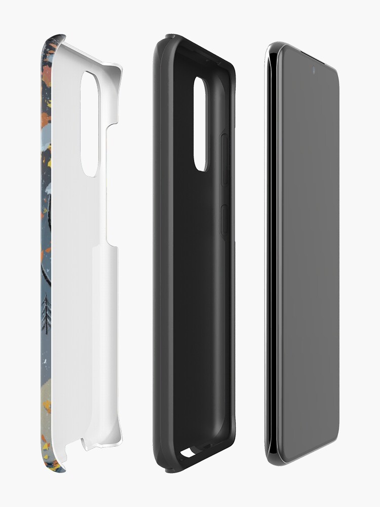 Alternate view of Ice Skating Cat Case & Skin for Samsung Galaxy