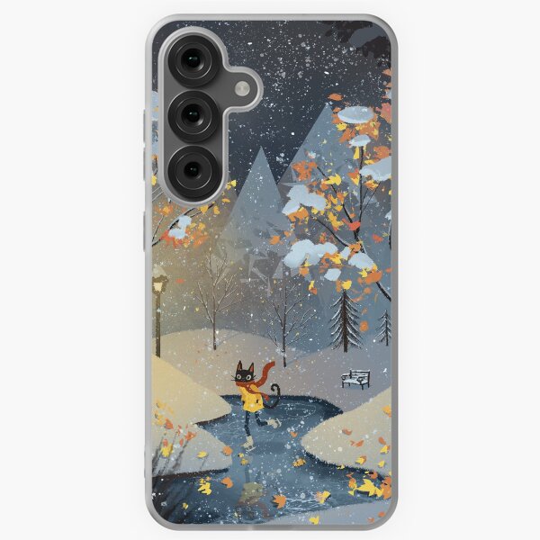Ice Skating Cat Samsung Galaxy Soft Case