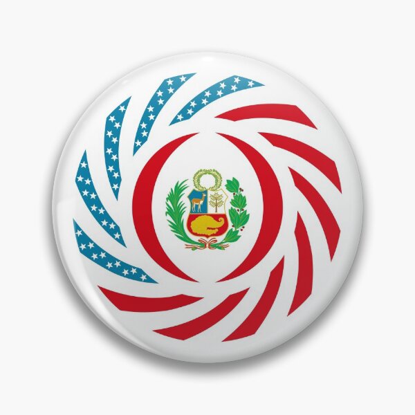 Item preview, Peruvian American Multinational Patriot Flag Series designed and sold by Carbon-Fibre Media.