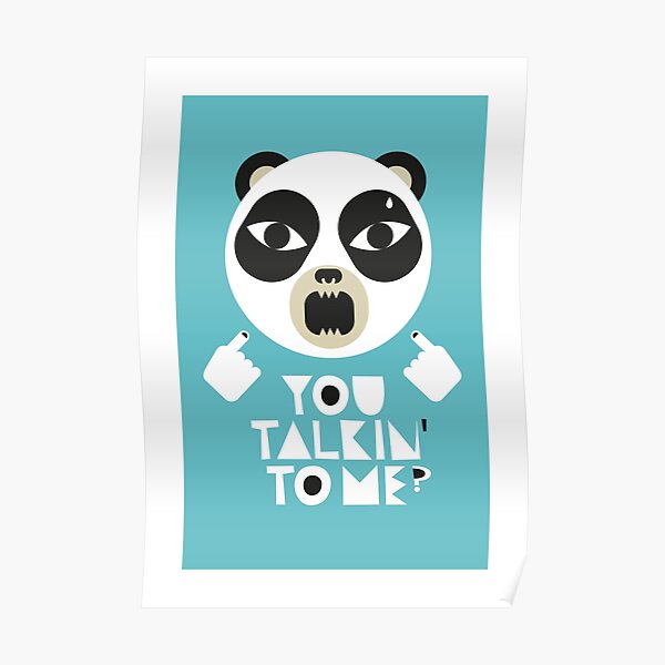 Angry Panda Poster