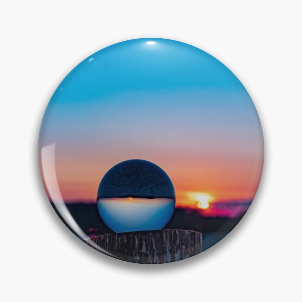 Item preview, Pink Michigan sunset within lensball designed and sold by Joshua Satterlee.