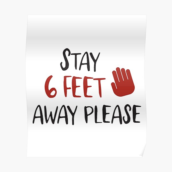 "Face Mask Stay 6 Feet Away Please Social Distancing Mask, Texture