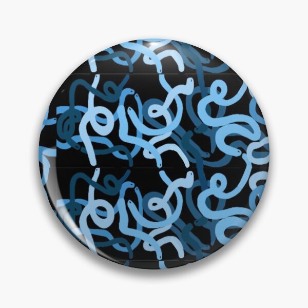 Item preview, Cute Little Blue Sneaky Snakes Pattern Design designed and sold by angielovely.