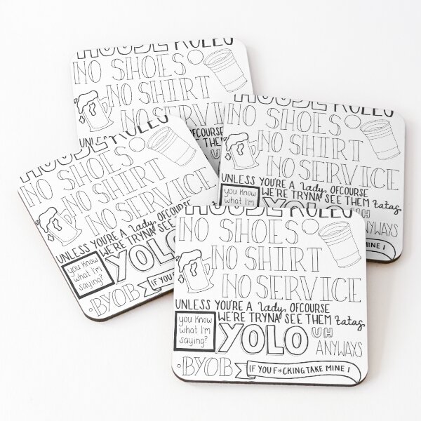 Item preview, House Rules Poster designed and sold by anessabyer.