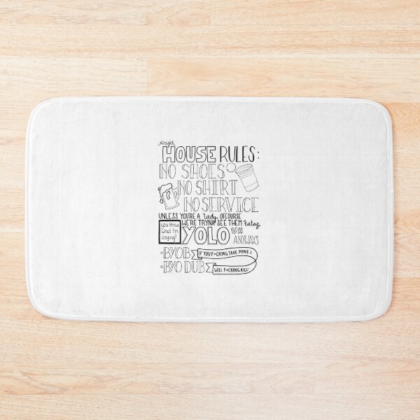 Item preview, House Rules Poster designed and sold by anessabyer.
