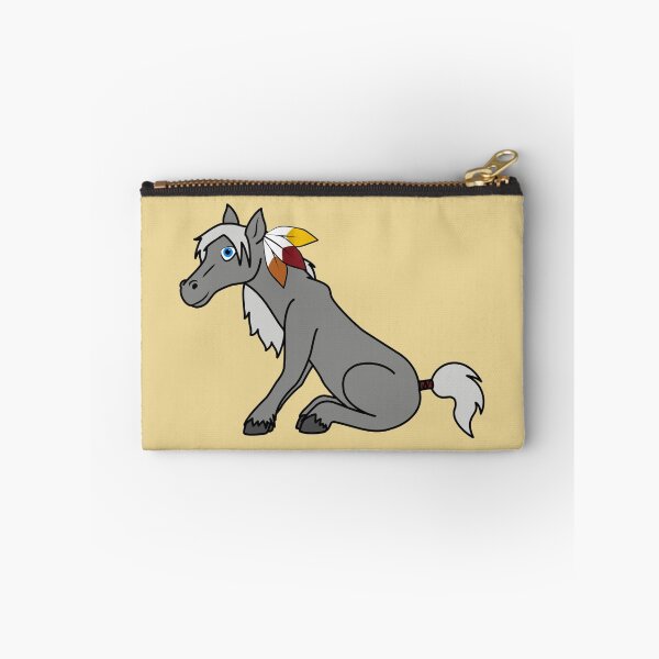 Item preview, Thanksgiving Gray Horse with Turkey Feathers designed and sold by Grifynne.