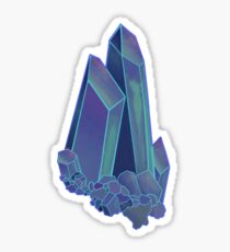 Blue Aura Quartz (Black Light Variant) Sticker