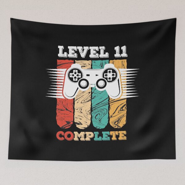 Item preview, Level 11 Complete 11th Birthday - Celebrate 11th Wedding Gift Video Gamer designed and sold by graphicmeyou.