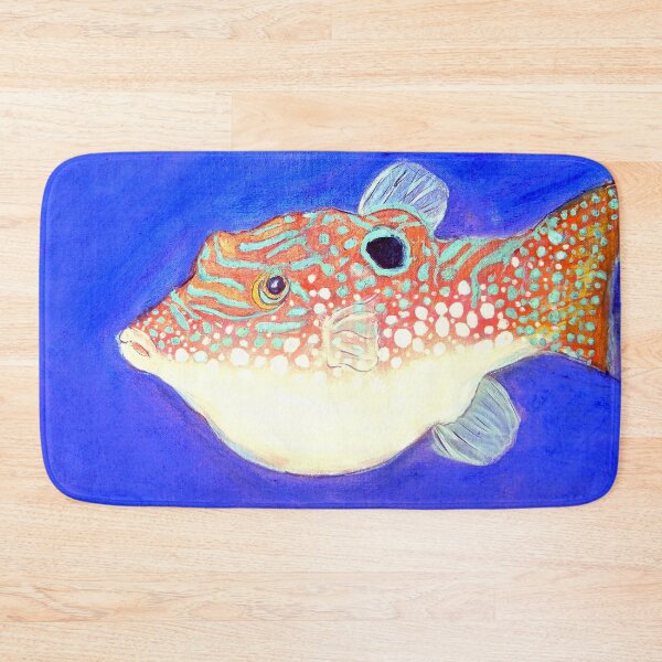Item preview, Blue Spotted Orange Toby Puffer designed and sold by PaintedPuffer.