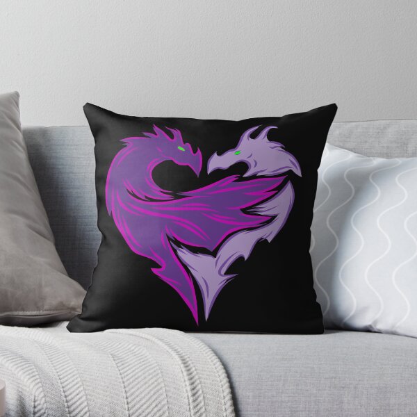 Dragon Love Throw Pillow