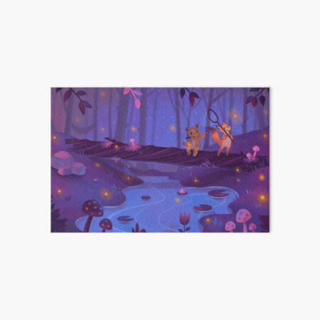Catching Fireflies Art Board Print