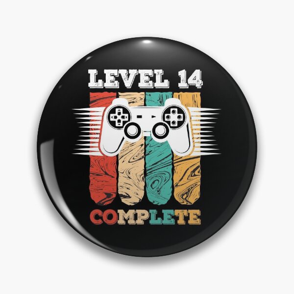 Item preview, Level 14 Complete 14th Birthday - Celebrate 14th Wedding Gift Video Gamer designed and sold by graphicmeyou.