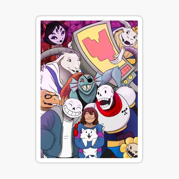 Undertale Group Photo Sticker