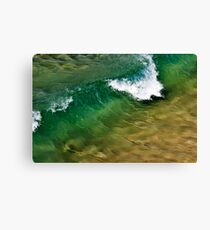 Wave action at North Curly Canvas Print