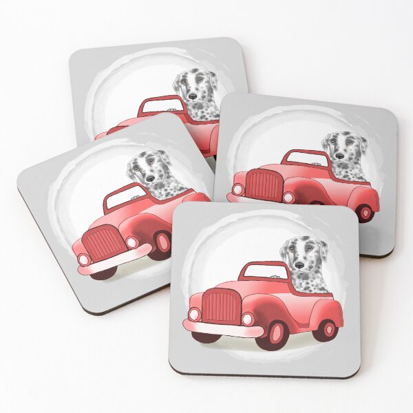 Item preview, Dalmatian Dog Driving Car designed and sold by artmuvz.