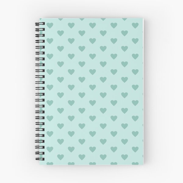 Item preview, Pattern heart cute little hearts pastel mint turquoise designed and sold by PandaPope.