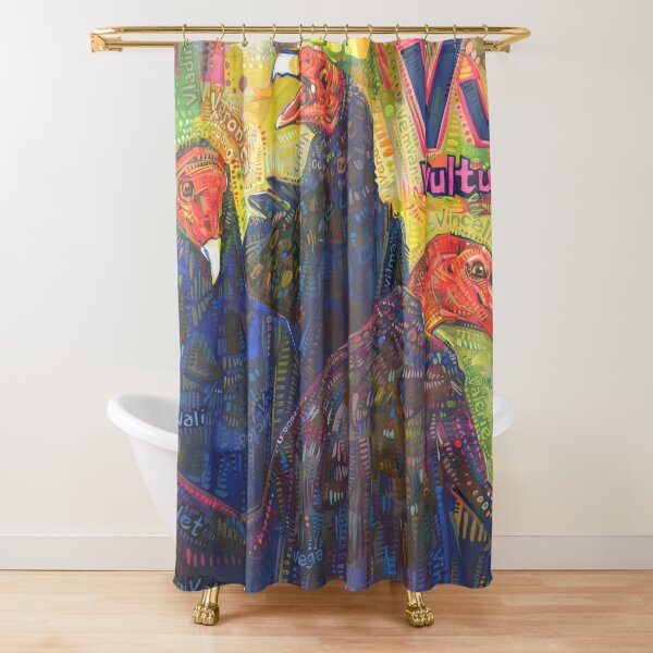 V Is for Vulture - 2019 Shower Curtain