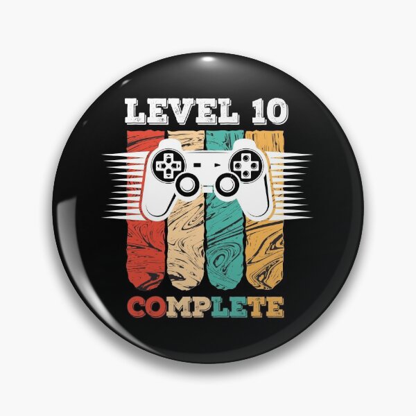 Item preview, Level 10 Complete 10th Birthday - Celebrate 10th Wedding Gift Video Gamer designed and sold by graphicmeyou.