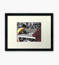 Bench Warmers No. 5, Part of a Series Framed Print