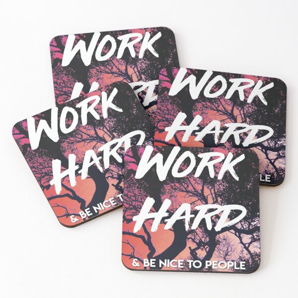 Item preview, Work hard and be nice to people designed and sold by artbymeagan.