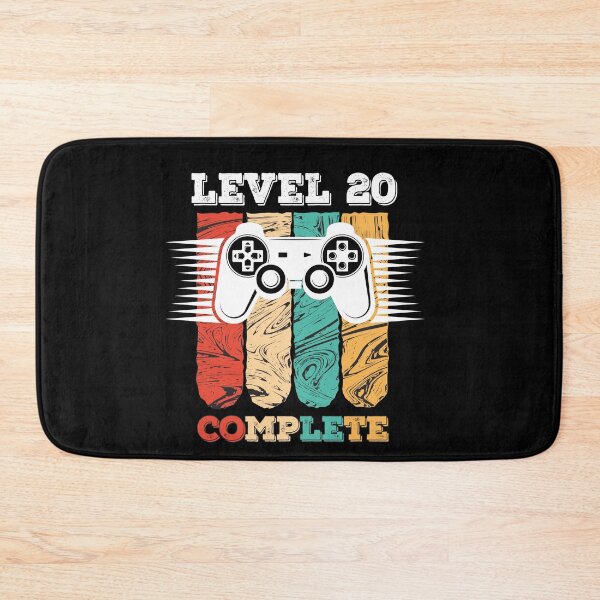 Item preview, Level 20 Complete 20th Birthday - Celebrate 20th Wedding Gift Video Gamer designed and sold by graphicmeyou.