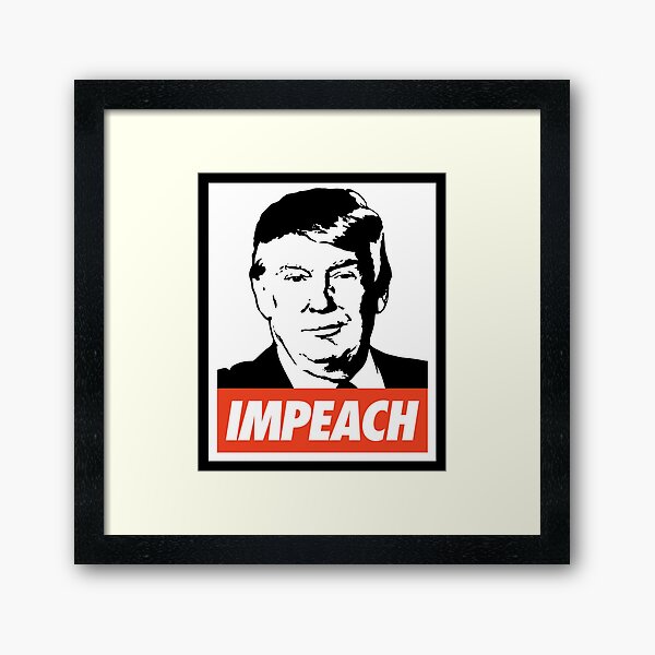 Impeach Trump Framed Art Print