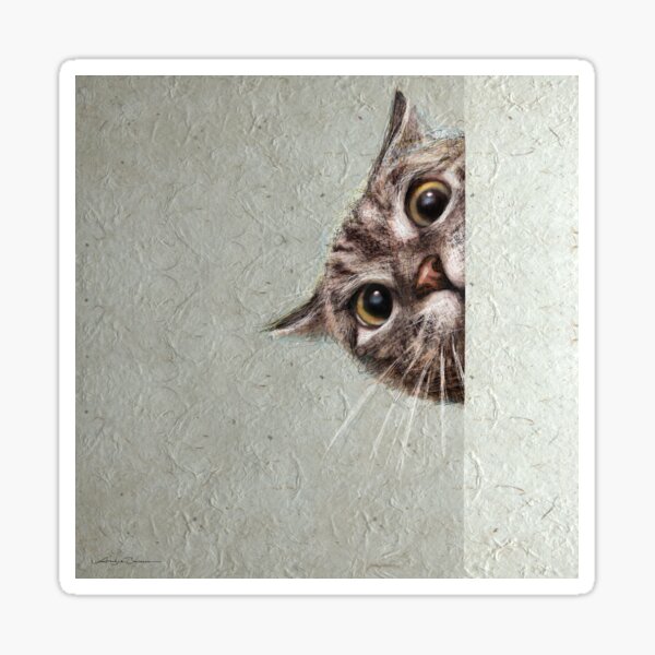 CAT spy Sticker