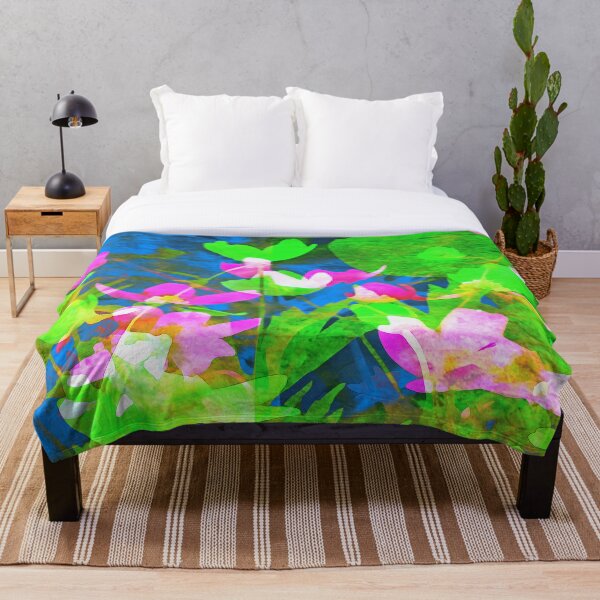Fun Florals Celebrating the Season Throw Blanket