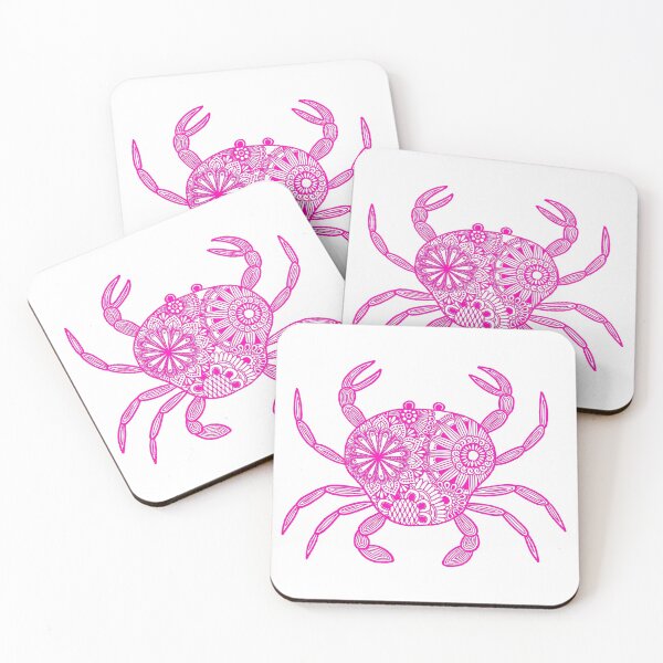 Item preview, Mandala Crab (pink and white) designed and sold by Calen  Picard-Carroll.