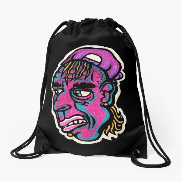 Burnout - Black Background Version Drawstring Bag