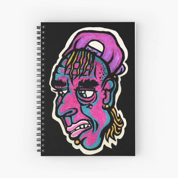 Burnout - Black Background Version Spiral Notebook