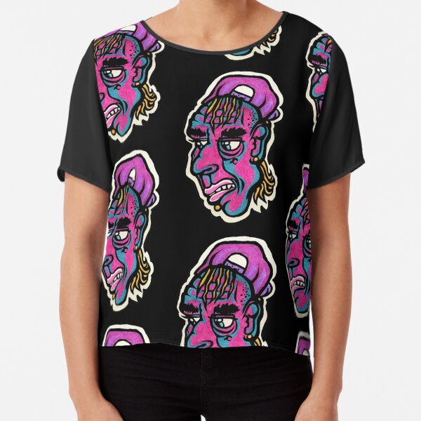 Burnout - Black Background Version Chiffon Top