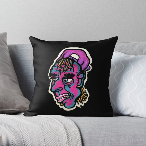 Burnout - Black Background Version Throw Pillow